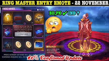 Next Arrival Animation Event Soul Land Ring Master Entry Emote Faded Wheel Kab Aayega FF New Event
