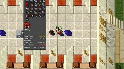 [Tibia] 316 Rp Hunting Yalahar Demons (west) with 9/10 loot prey bonus (55-60 demons/h)