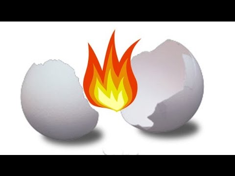 Fire vs Egg Shells - YouTube