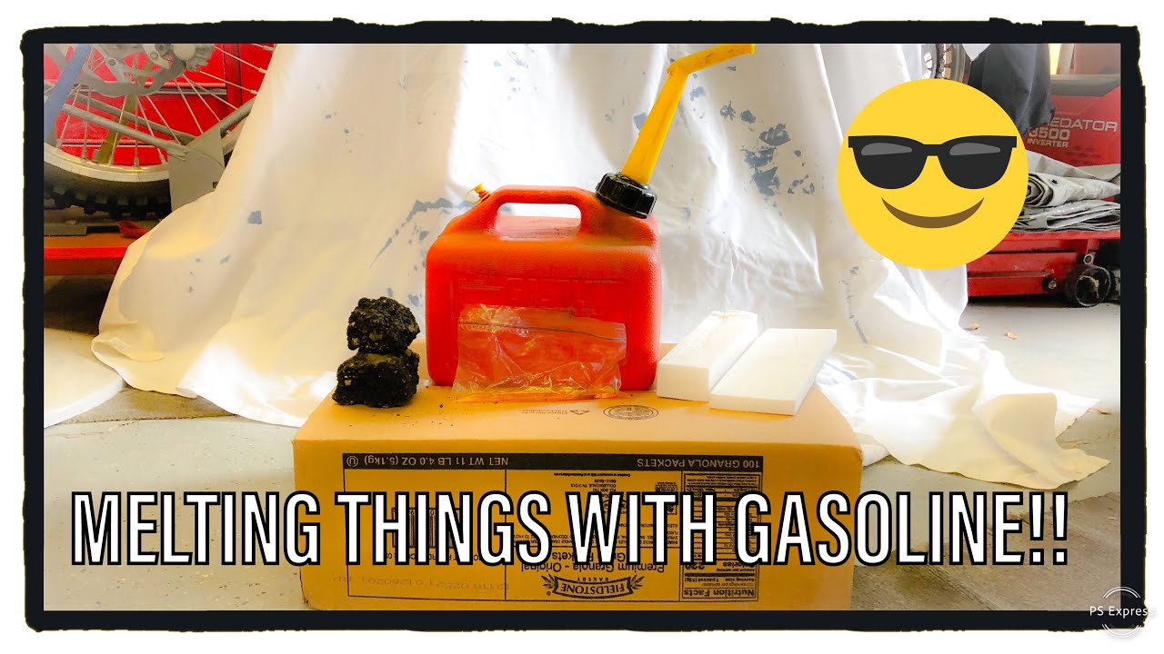 Gasoline Melting Things And Not Melting Things (60 Day Plastic