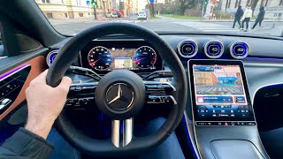 Mercedes C-CLASS 2023 - CRAZY AUGMENTED reality NAVIGATION & HEAD-UP display