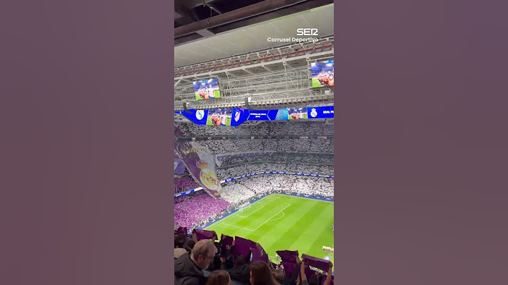 ⚪️👏 AMBIENTAZO en el Santiago Bernabéu para el Real Madrid - Atlético de la #UCL