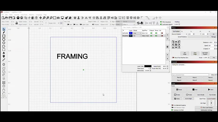 How to center an image to your material in Lightburn