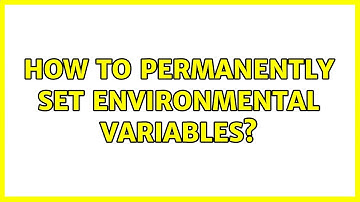 Unix & Linux: How to permanently set environmental variables? (3 Solutions!!)