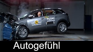 Peugeot 3008 Crash Tests 2016 - Peugeot 3008 neu new EURO NCAP - Autogefühl