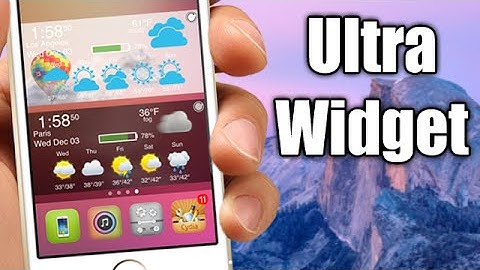 Ultra Widget - The Best Widget For Your iOS 8 Device