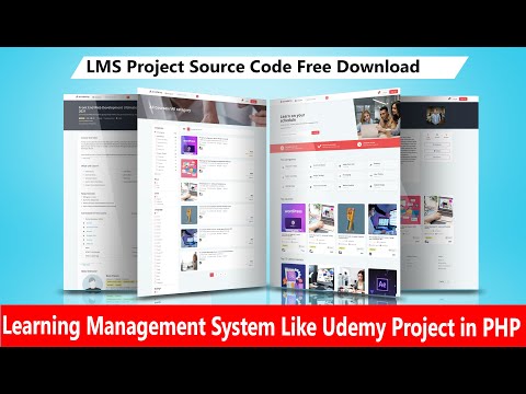 Complete Online Learning Management System(LMS) Project In PHP | 100% Free Download