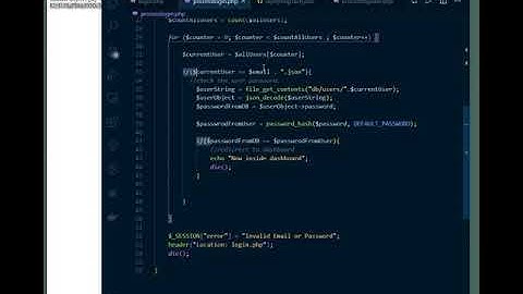 PHP Intro - Building Authentication System - 20 - Login - Verify Password