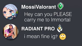 I hired a PRO to Carry me in Valorant Ranked…