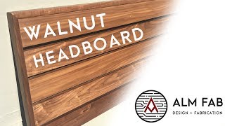 In this video I make a solid walnut headboard. It