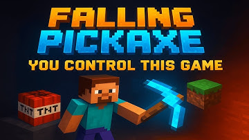 FALLING PICKAXE WITH EXTREME CHAT CONTROL MINECRAFT #short #minecraftlive #shortslive