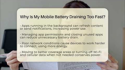 Why Is My Mobile Battery Draining Too Fast? - Emerging Tech Insider