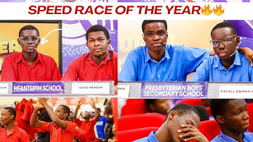 What a race 😲😲! What a close speed race b/n Mfantsipim School and Presec - Semi-finals #nsmq2024