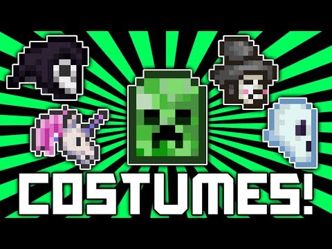 Terraria 1.2.1 How to get ALL Costumes! Creeper Costume, Ghost, Unicorn, Halloween Update! @demizegg