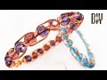 Simple bracelet | Crystal beads | Stone with holes | How to do | Wire Jewelry @Lan Anh Handmade 742