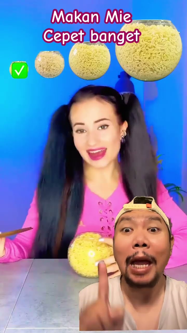MAKAN MIE DI GELAS!!!?? #funny #challenge #comedy #shortsfeed  #shorts