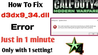 How to fix d3dx9_34.dll missing error || d3dx9_34.dll is missing