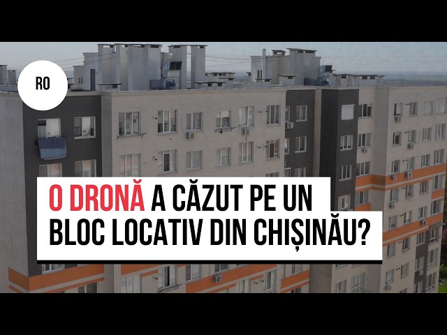 O dronă a căzut pe un bloc locativ din centrul Chișinăului? Locatarii au fost evacuați