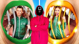 Nerd vs Popular in Squid Game! Extreme Squid Game 2 Challenges