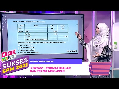 Sukses SPM (2021) | Prinsip Perakaunan: Kertas 1 -  Format Soalan dan Teknik Menjawab