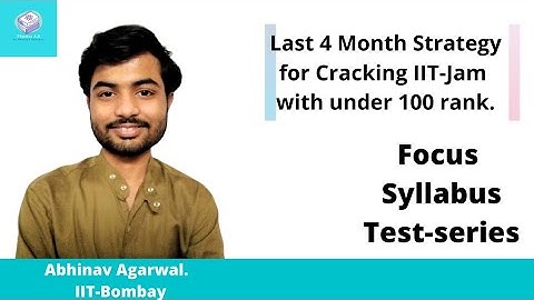 Last 4 month strategy for IIT-JAM 2022|| Crack IIT-Jam under 100 rank
