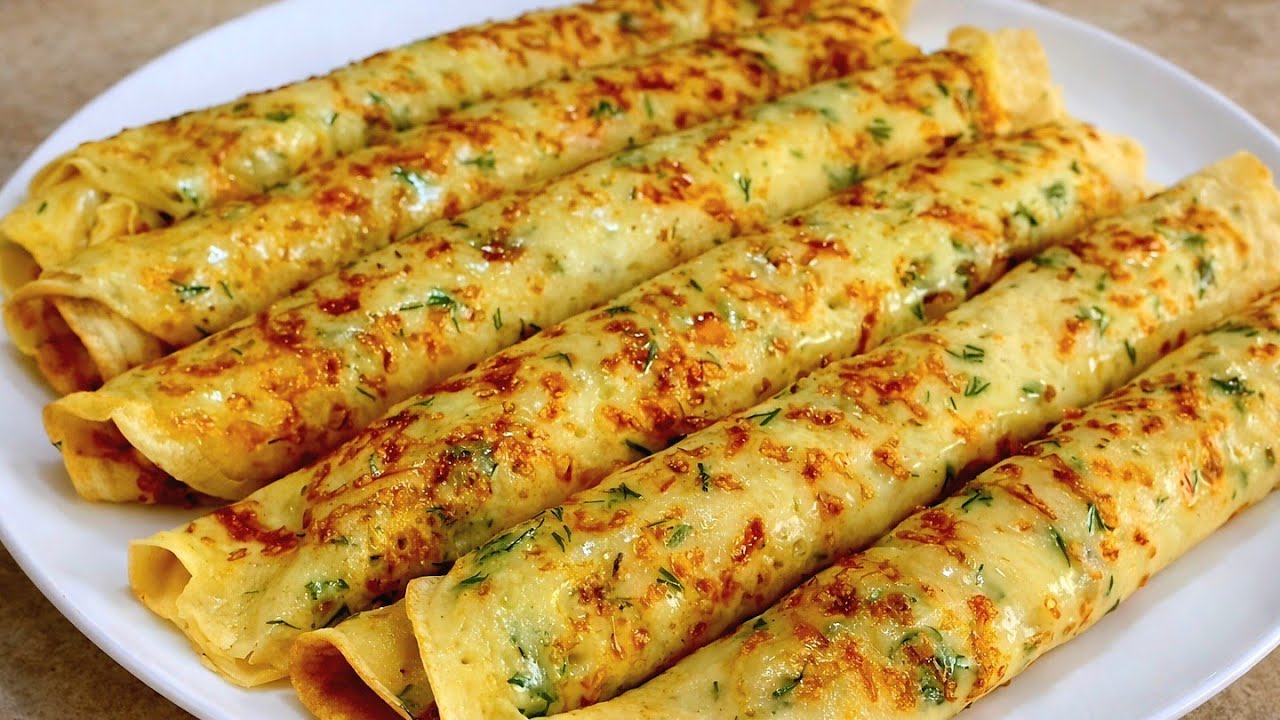 فطائر المقلاة السائلة في 5 دقائق 😍 كريب خضار بطعم وريحة يجننوا!مش هتبطلي تعمليه