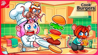 VIREI RATINHO PRA TROLLAR MINHA NAMORADA NA HAMBURGUERIA 😂(Cook Burguer)