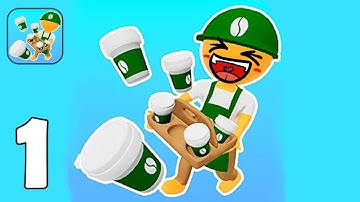 Coffee Shop Idle - Part 1 Coffe Please Restaurant Manager Game - Gameplay Walkthrough(iOS, Android)