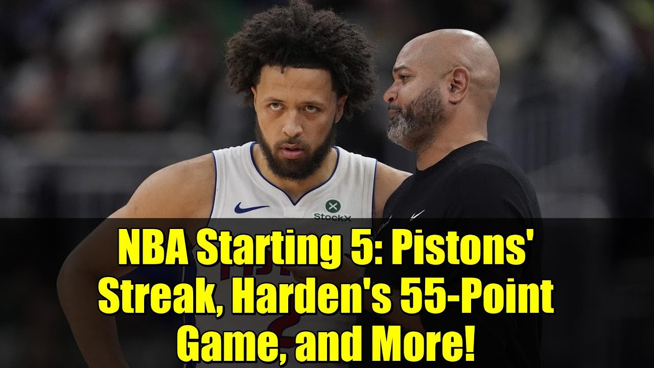 Стартовая пятерка НБА: серия «Пистонс», игра Хардена с 55 очками и многое другое!