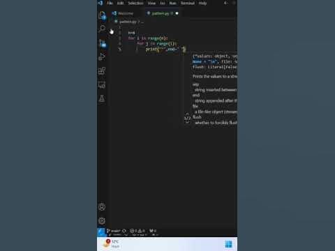 Triangle 📐 pattern in python| patter in python #pattern #coding ...