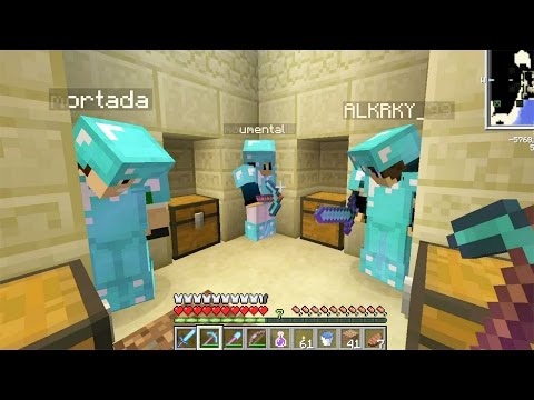 ماين كرافت 29 مسابقه تجميع الدايموند مع الشـلـة