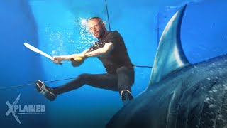 Jason Statham Meg 2 underwater scenes