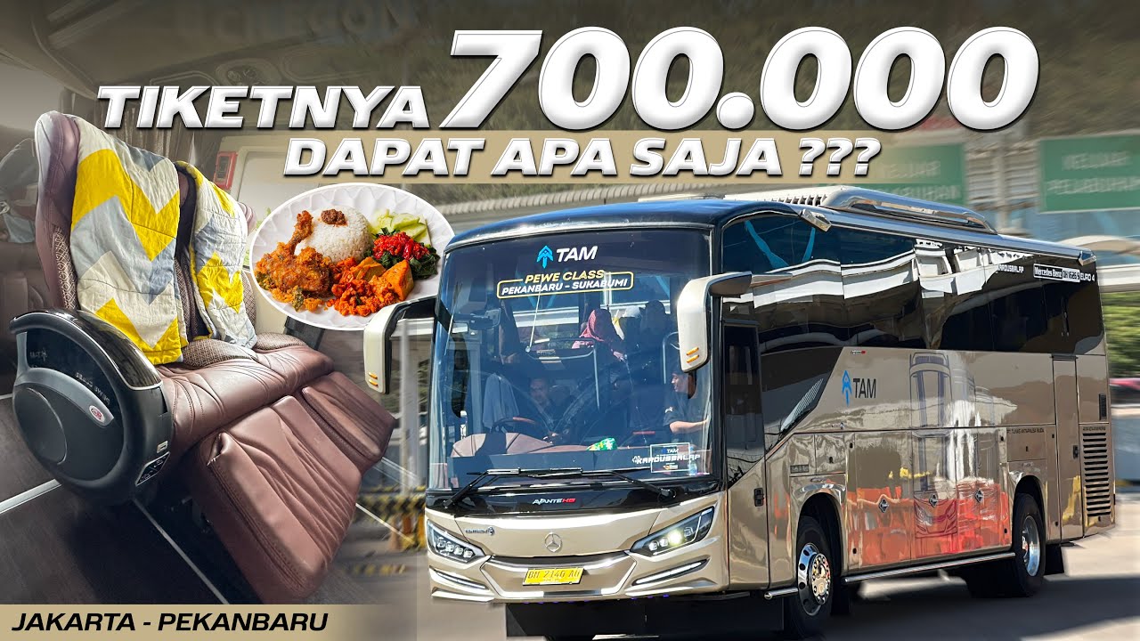 2 HARI 1 MALAM DI BUS TAM TERBARU, NYAMAN GAK⁉️Trip Jakarta - Pekanbaru with TAM Pewe Class