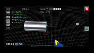 Simulación en simulador de torno CNC #2