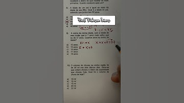 PROBLEMA DE CONCURSO COM EQUAÇÃO | PROF ROBSON LIERS