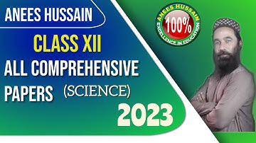 Anees Hussain Coaching Classes 2nd Year Guess Papers 2023