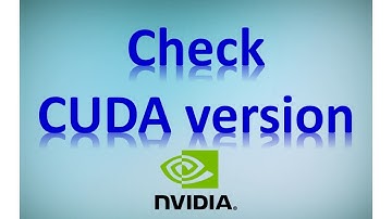 Check CUDA version