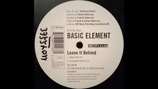 Basic Element - Leave It Behind (Radio Edit) [1994, Eurodance]