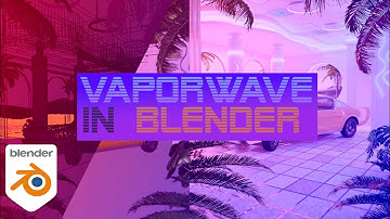 Create a Vaporwave Aesthetic Interior Design in Blender