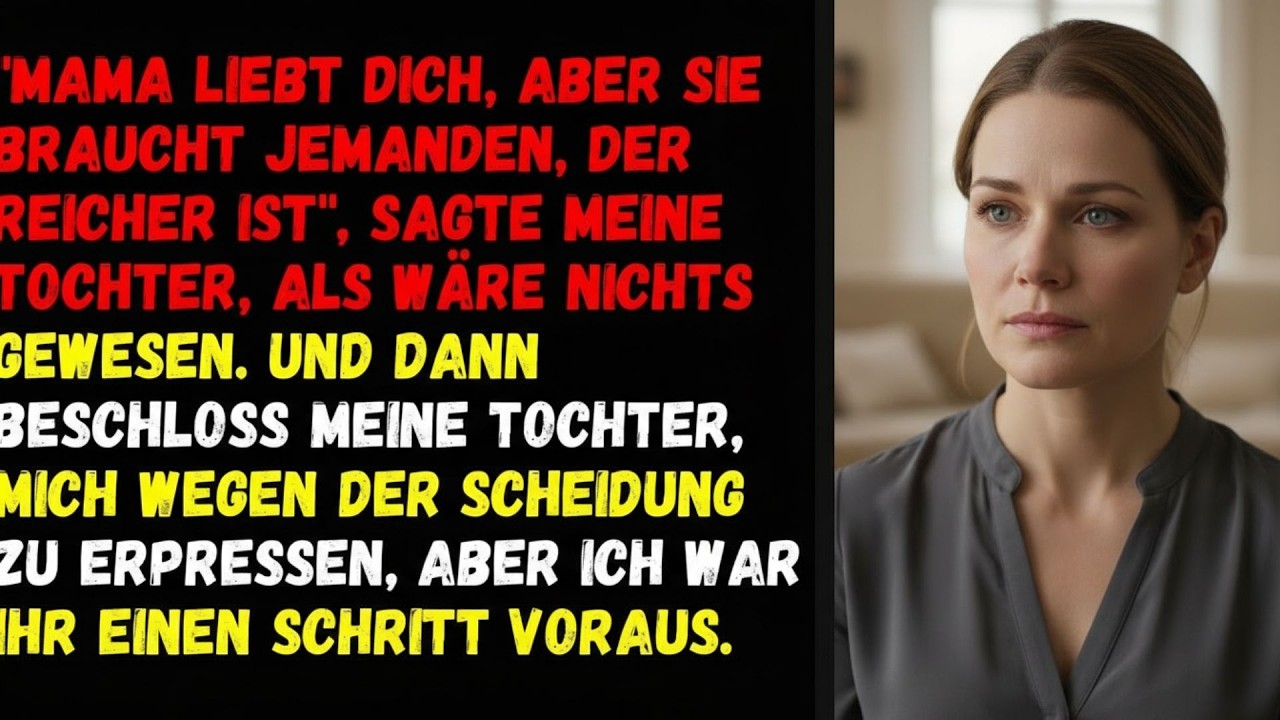 🦋„Mama liebt dich, aber sie braucht jemanden Reicheren , sagte meine Tochter, als wäre nichts dabei🦋