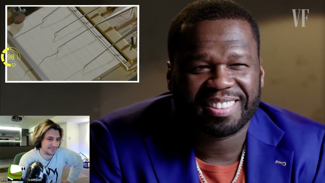 xQc reacts to ''50 Cent Takes a Lie Detector Test   Vanity Fair''