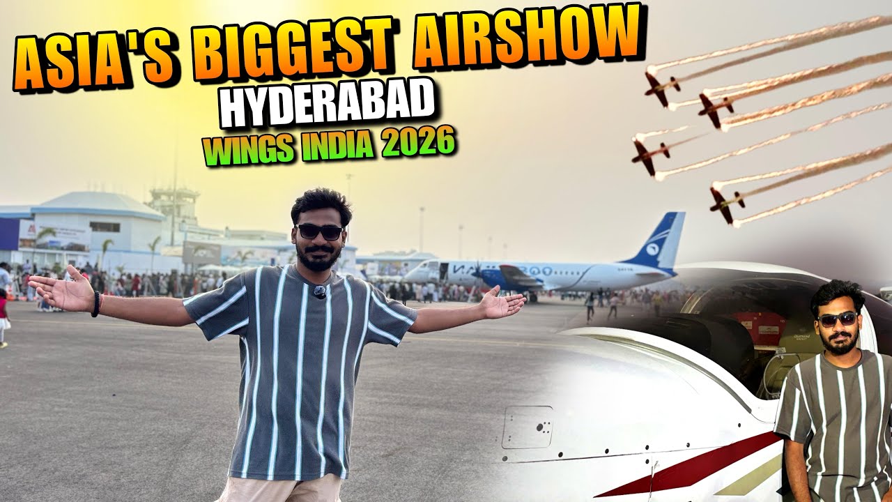 Wings India 2026 Air Show at Begumpet Airport || Hyderabad || @NIKITHSHETTY5404 