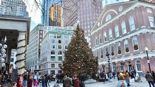 Jingle Bells Mood and Christmas City Walk in Festive Boston🇺🇸 #christmas #holiday #newyear #travel