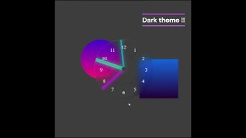Amazing Glassmorphism Analog Clock