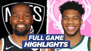 Nets Vs Bucks Full Game Highlights 2021 Nba Season