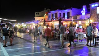 The Nightlife Street Scene in Marmaris, Turkey