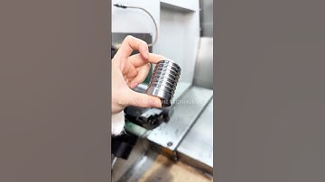 Arc Groove Cutter Thread Processing on ST-46YT CNC Lathe. #cnc #cncprecision #smartlathe