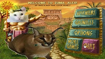 (The first video of march) Floppuma gameplay (ZUMA deluxe mod)