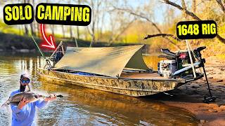 Solo Backwater Camping: Sleeping in a 1648 Jon Boat