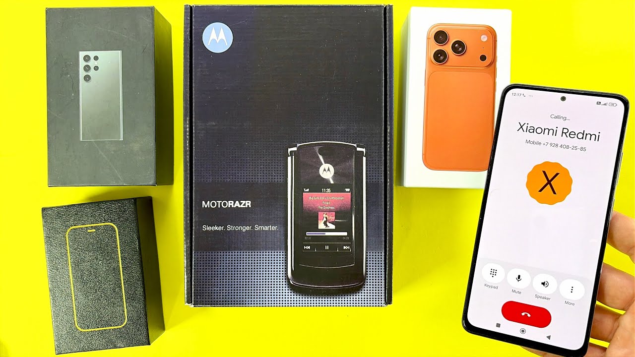 Incoming Call Unboxing Motorola RAZR V8+Samsung S24Ultra+iPhone 17ProMax & XS 15Pro | Redmi calling 